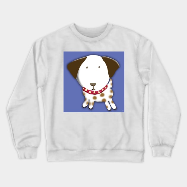 Cute Puppy with Big Ears Crewneck Sweatshirt by ngiammarco